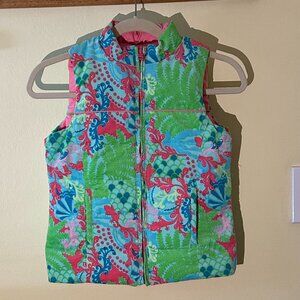 Lilly Pulitzer Reversible Girl's Vest, size 10